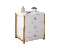 Bedside Table - A10350 - Marble Printed