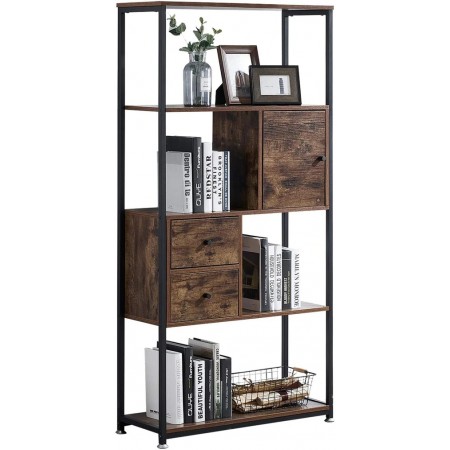 Book Cabinet Model 2077 - Dark Brown