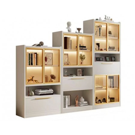 Book Cabinet(Pre-Order)MZ01 White&Gold