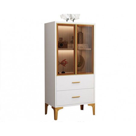 Book Cabinet(Pre-Order) SG0011【White&Gold Leg】