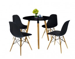 Dining Table 1+4 Type G3 - Black