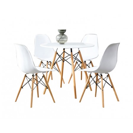 Dining Table 1+4 Type G4 -White