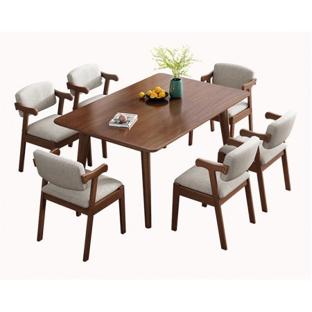 Solid Wood Dining Table1+4  (Pre-order) 601
