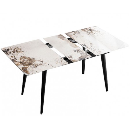 Extendable Dining Table-653[Flower Marbling】