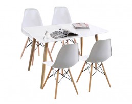 Dining Table 1+4 Type G2-White