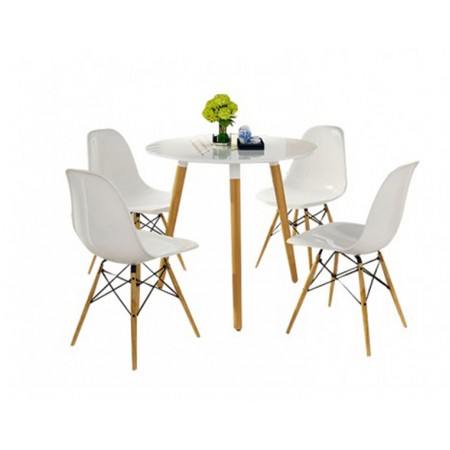 Dining Table 1+4 Type G3-White