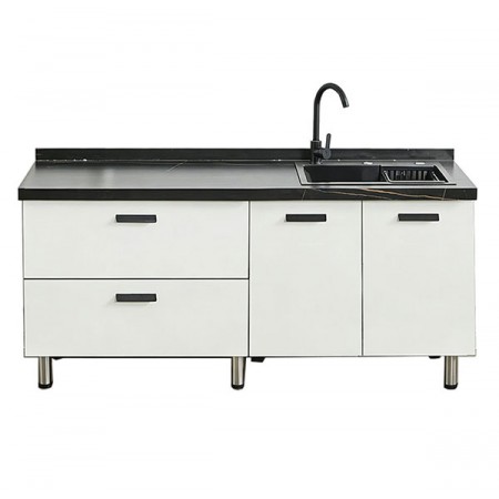 Kitchen Cabinet (Pre-order) CG13 Sintered Stone TOP With Pull-Out Basket &Sink