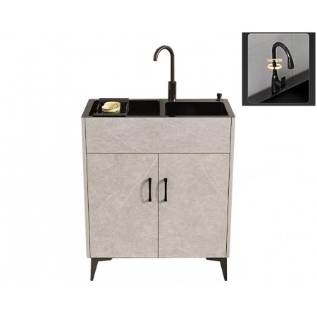 Kitchen Cabinet+Sink (Pre-order) F62-Grey