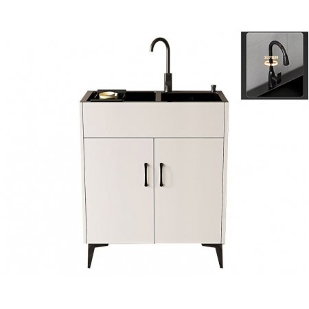 Kitchen Cabinet+Sink (Pre-order) F62-White
