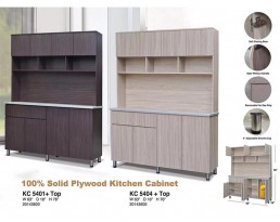 4Doors Kitchen Cabinet +Top 【2Color】