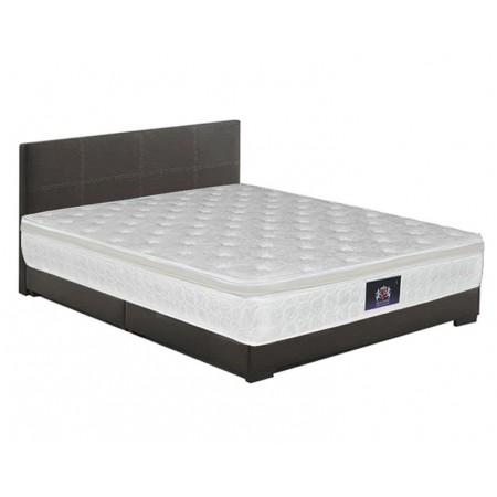 Bedframe 6626+10Inch Eurotop Spring Mattress SET