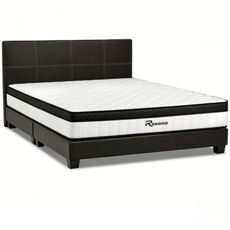 Bedframe 6626+10Inch Euro TOP Spring Mattress SET