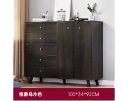 (Pre-order) Multifunction Cabinet DG0014 100cm - Dark Brown