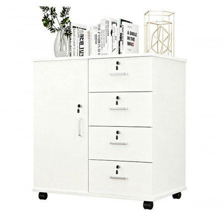 Multifunction Cabinet Type DSA-White-5Lock