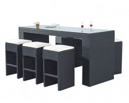 Outdoor Bar Table Set 906 - Black