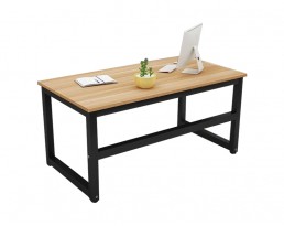 Dacey Study Table - Grey Brown with Black Leg (100/120/140cm)