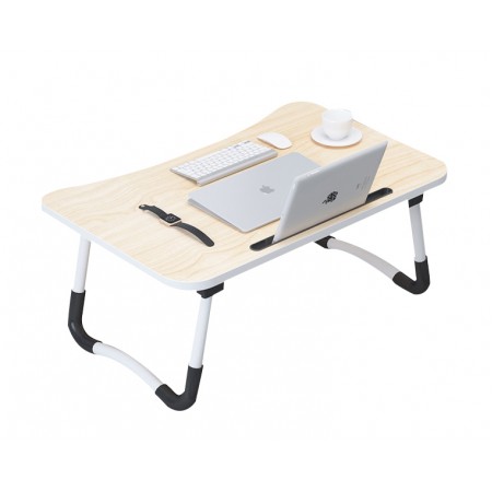 Foldable Laptop Table - Light Wooden