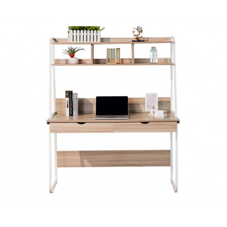 Jab Study Table - Grey Brown