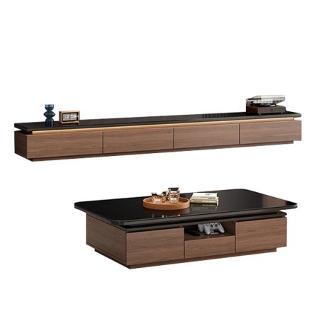 TV Console  (Pre-order) DSG418 Tempered Glass Top
