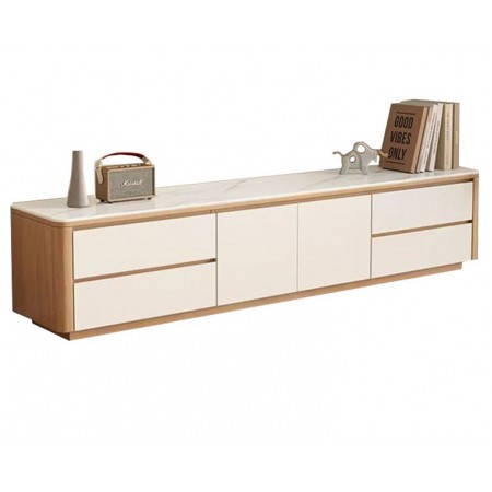 TV Console (Pre-order) -DSG5-White&raw wood