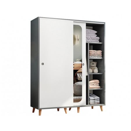 Sliding Door Wardrobe（Pre-Order)-003【3colors】