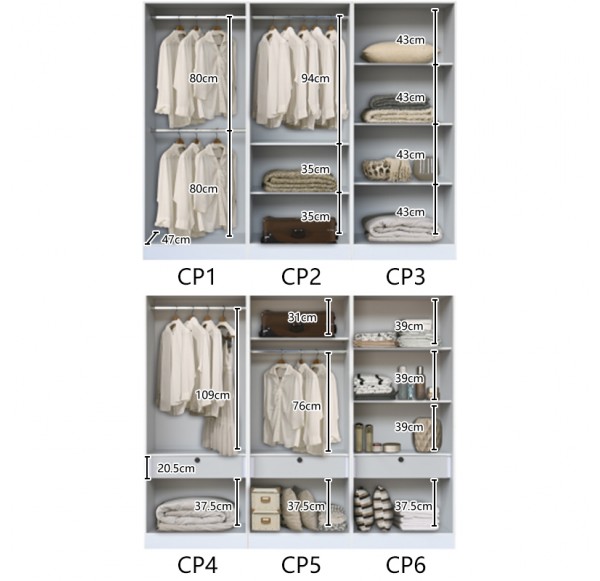 Open door Wardrobe