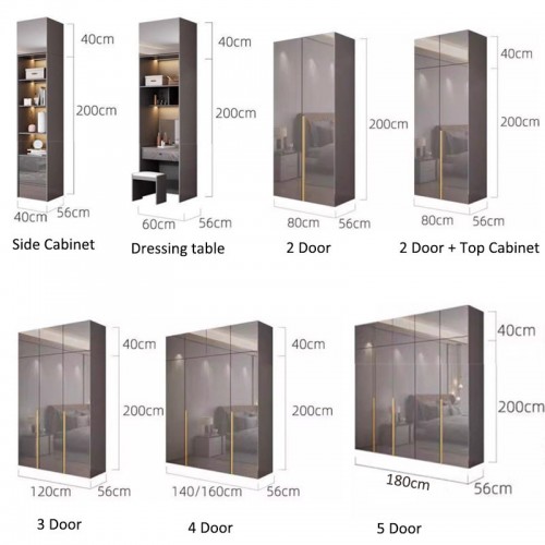 Open door Wardrobe