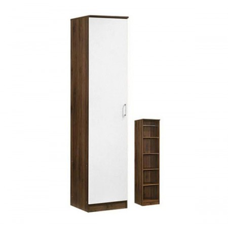 Wardrobe 4140- White&Wood Brown 