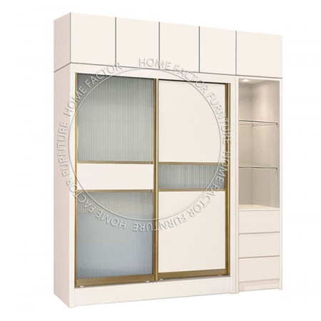 Sliding Door Wardrobe Champagne C2