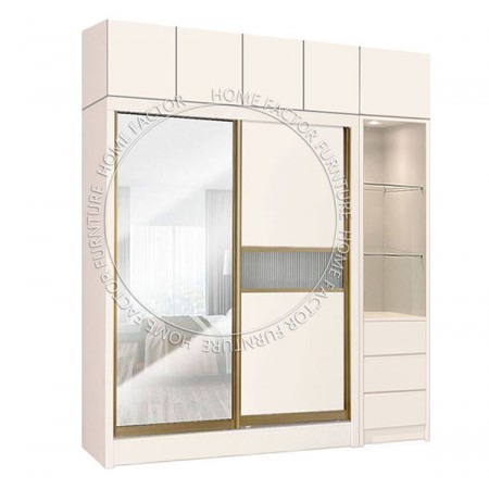 Sliding Door Wardrobe Champagne C4