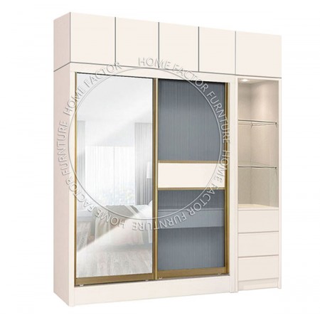 Sliding Door Wardrobe Champagne C8