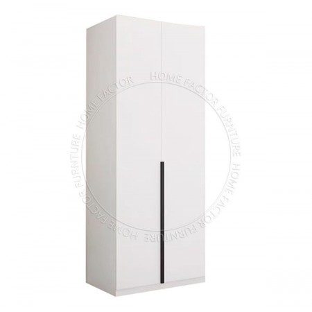Long Door Wardrobe-2Doors White