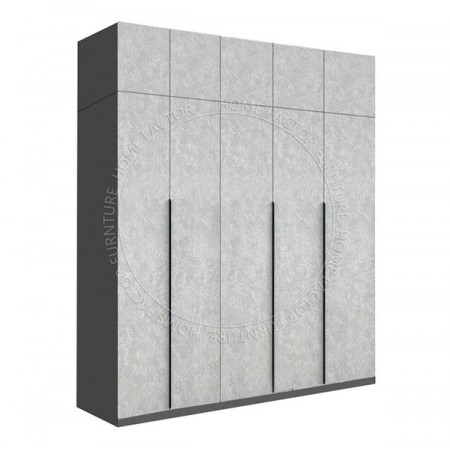 Long Door Wardrobe +TOP-5Doors Grey